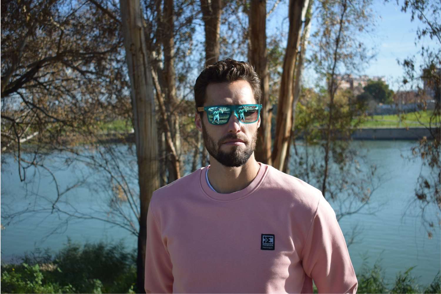Timeless Sweater Sunset Pink moramora modelo