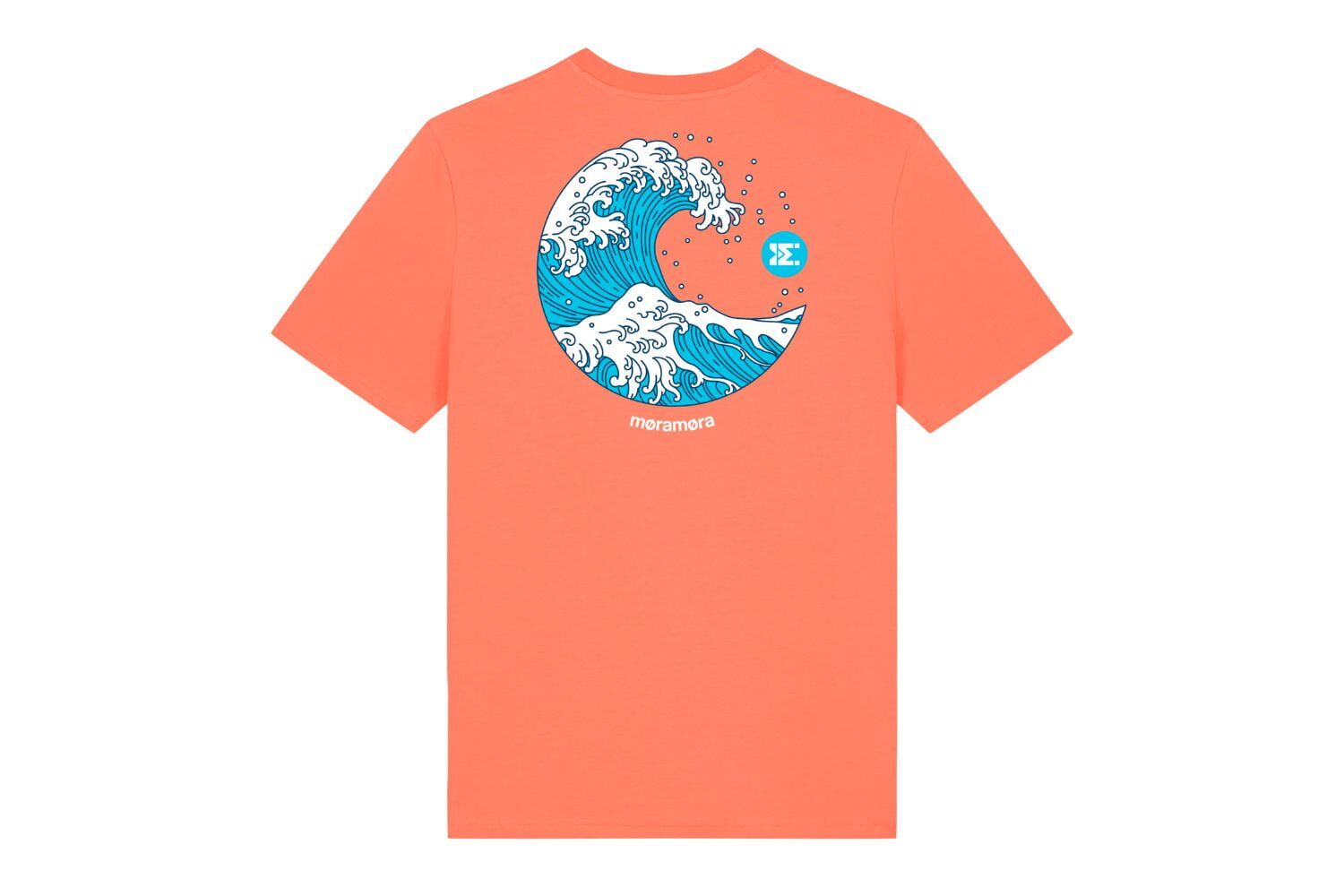 Camiseta wave coral moramora