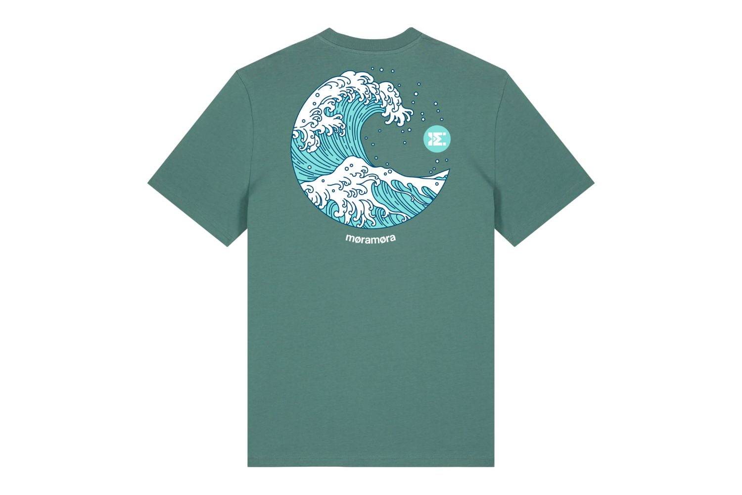 Camiseta wave green bottle moramora